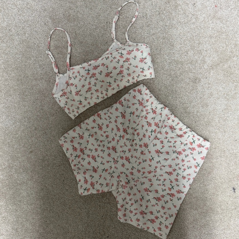 Floral Print Intimates Set